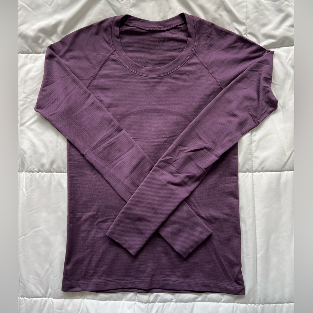 Swiftly Tech LS Shirt: Grape Thistle